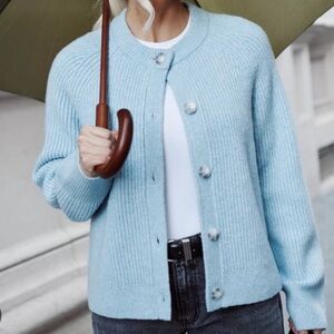 Abercrombie Blue Cardigan Kathleen Post